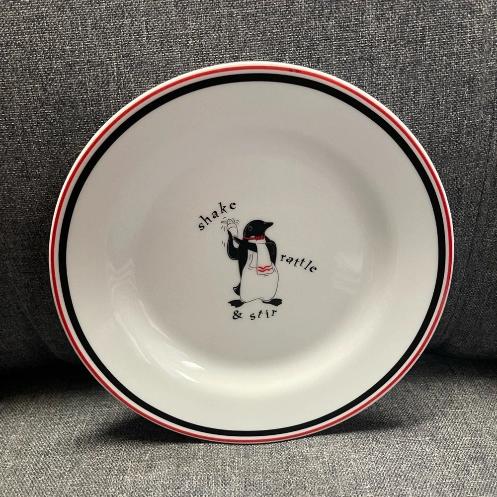 Restoration Hardware Penguin Themed Plates Set